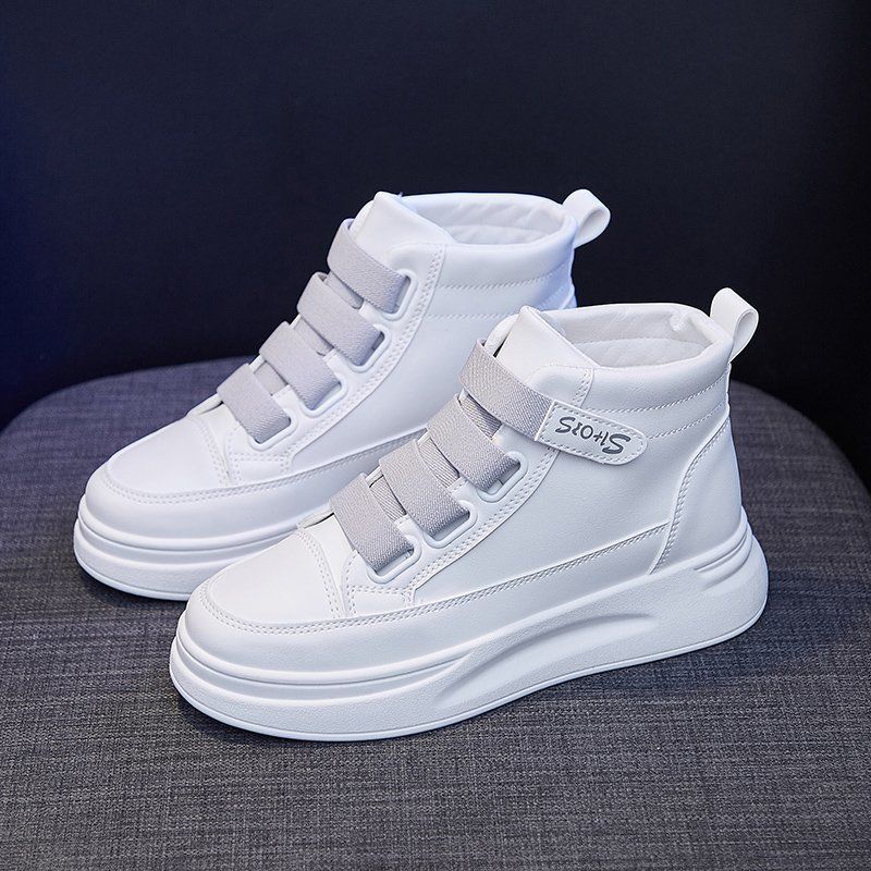Damen High-Top Sneakers mit elastischem Klettverschluss und dämpfender Sohle Heidi Mode