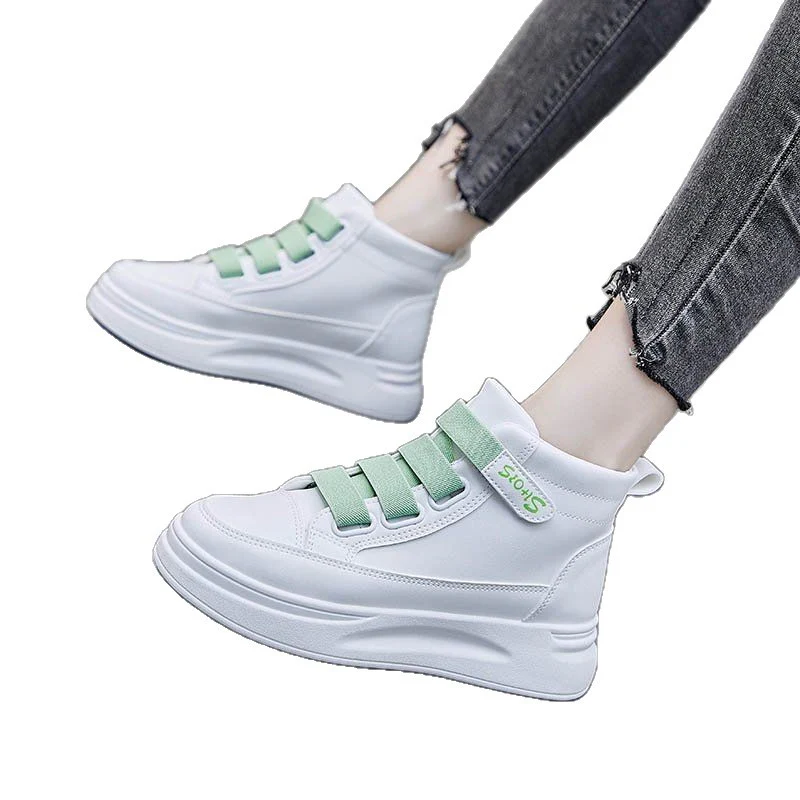 Damen High-Top Sneakers mit elastischem Klettverschluss und dämpfender Sohle Heidi Mode - Image 5