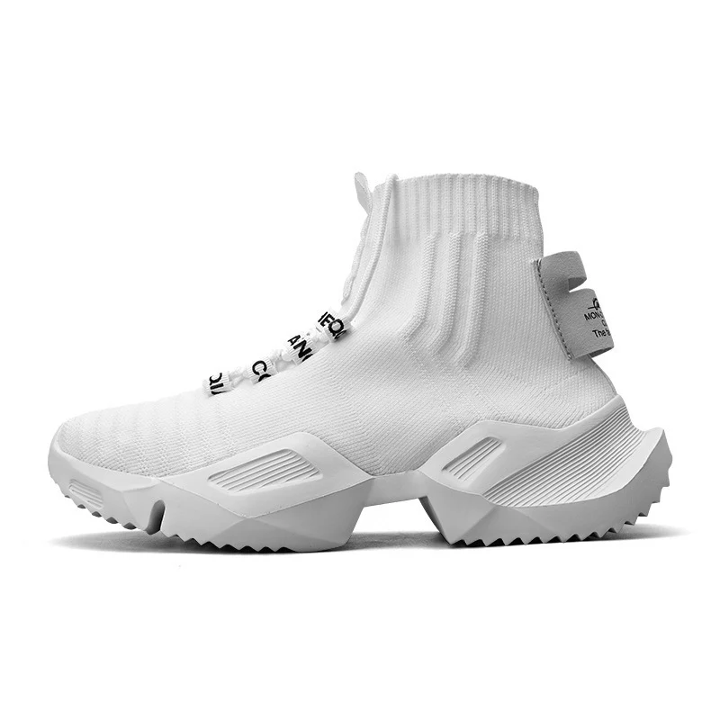 Damen High-Top Sneakers mit elastischem Strick und stylishem Design Heidi Mode - Image 8