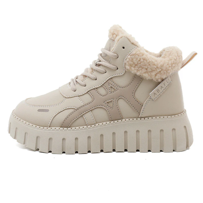 Damen High-Top Sneakers mit flauschigem Innenfutter Heidi Mode - Image 5