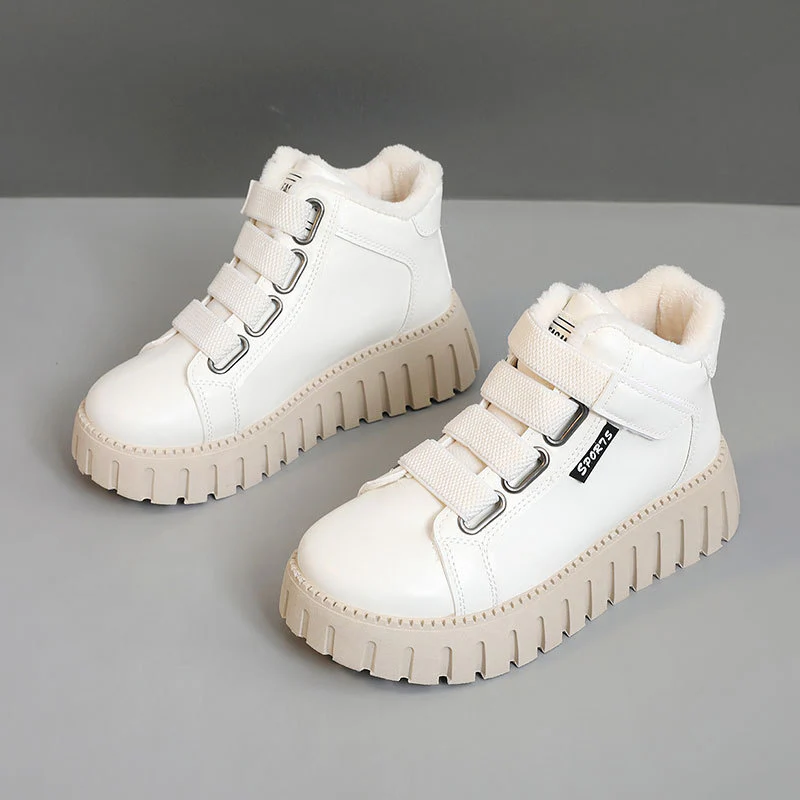 Damen High-Top Sneakers mit flauschigem Innenfutter und rutschfester Sohle Heidi Mode - Image 2