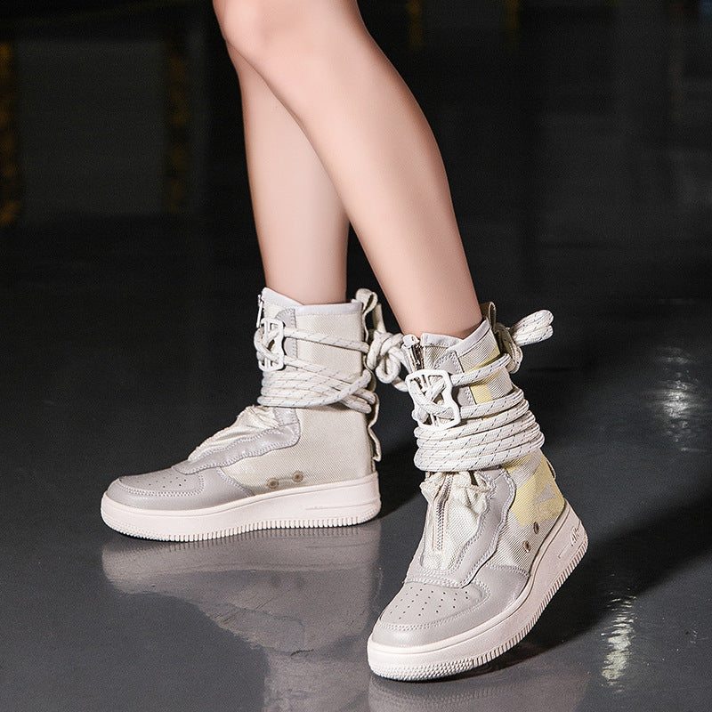 Damen High-Top Sneakers mit innovativem Schnürsystem und atmungsaktiver Netzstruktur Heidi Mode - Image 2