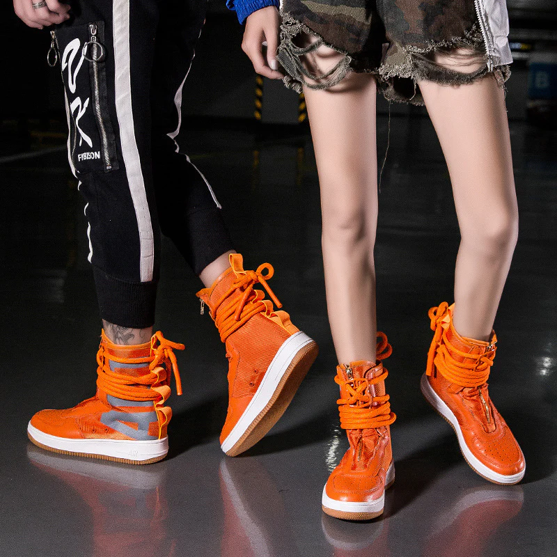Damen High-Top Sneakers mit innovativem Schnürsystem und atmungsaktiver Netzstruktur Heidi Mode - Image 4