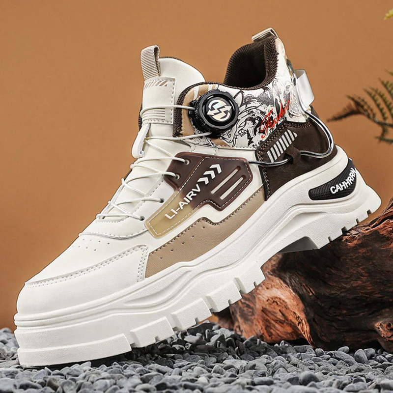 Damen High-Top Sneakers mit innovativem Schnürsystem und rutschfester Sohle Heidi Mode