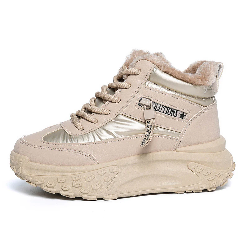 Damen High-Top Sneakers mit isolierendem Fleece-Futter und rutschfester Laufsohle Heidi Mode - Image 6