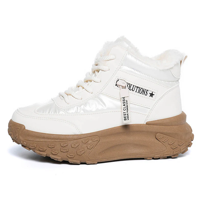 Damen High-Top Sneakers mit isolierendem Fleece-Futter und rutschfester Laufsohle Heidi Mode - Image 8