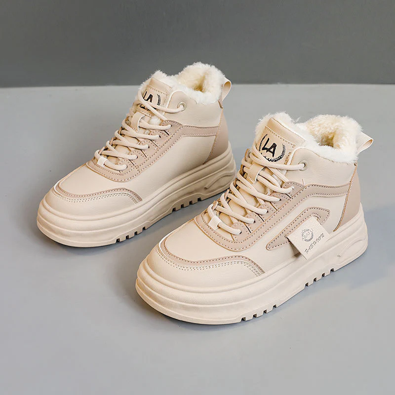 Damen High-Top Sneakers mit kuscheligem Fleece-Futter und rutschfester Sohle Heidi Mode - Image 6