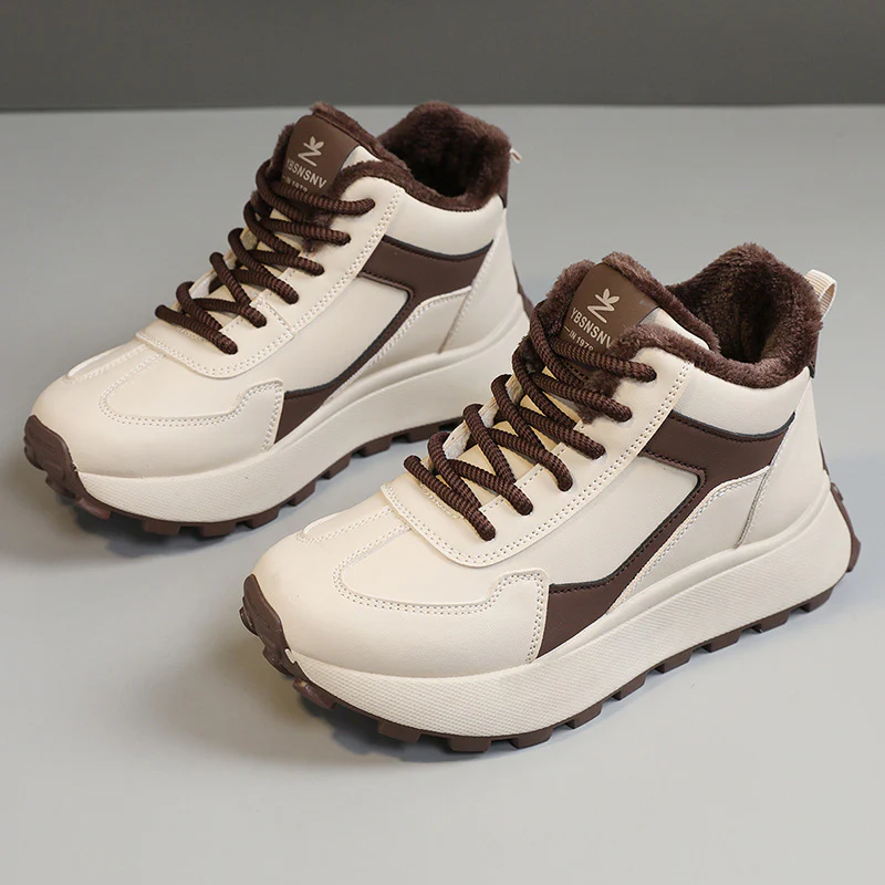 Damen High-Top Sneakers mit kuscheligem Innenfutter und robustem Profil Heidi Mode - Image 2