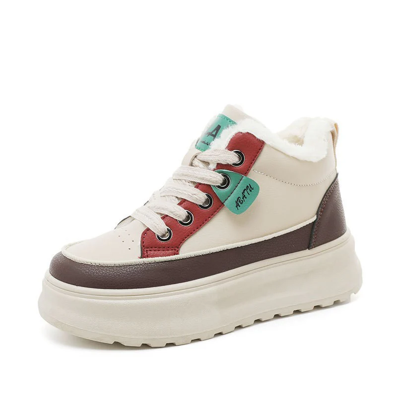 Damen High-Top Sneakers mit kuscheligem Innenfutter und rutschfester Sohle Heidi Mode