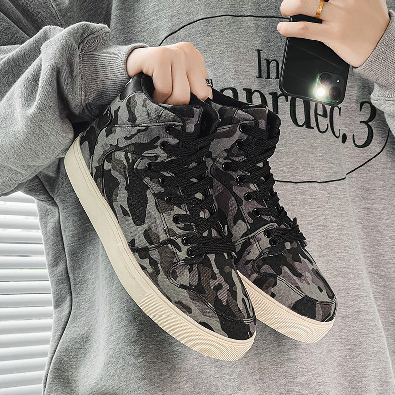 Damen High-Top Sneakers mit modernem Camouflage-Design und gepolsterter Knöchelstütze Heidi Mode - Image 4
