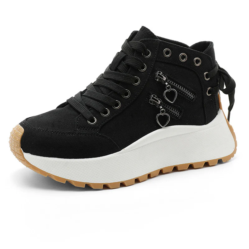 Damen High-Top Sneakers mit modischen Reißverschlussdetails und dämpfender Laufsohle Heidi Mode - Image 6