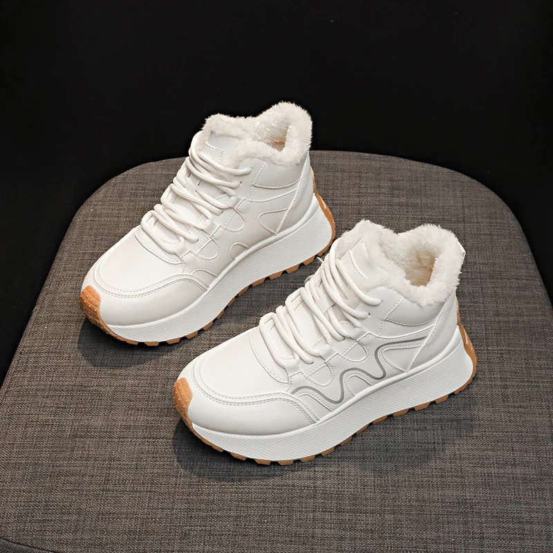 Damen High-Top Sneakers mit samtigem Innenfutter und rutschfester Sohle Heidi Mode - Image 2