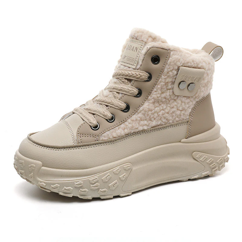 Damen High-Top Sneakers mit warmem Fleece-Futter und rutschfester Sohle Heidi Mode - Image 5