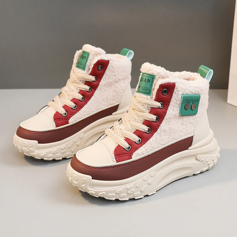 Damen High-Top Sneakers mit warmem Fleece-Futter und rutschfester Sohle Heidi Mode - Image 8