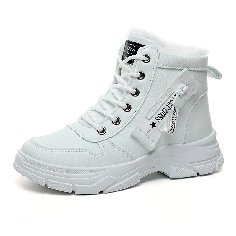 Damen High-Top Sneakers mit warmem Fleece-Innenfutter und rutschfester Sohle Heidi Mode - Image 5