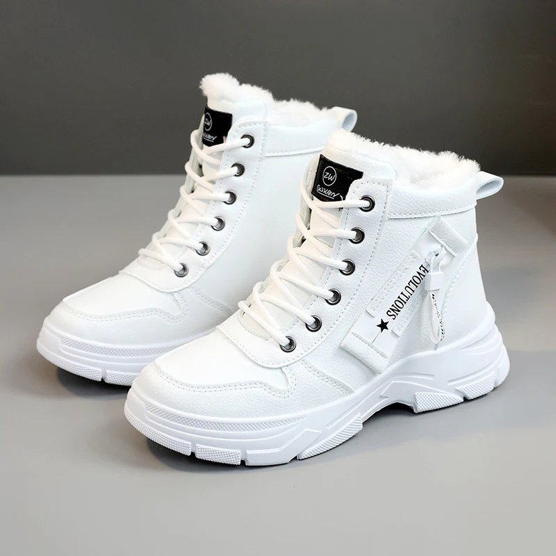 Damen High-Top Sneakers mit warmem Fleece-Innenfutter und rutschfester Sohle Heidi Mode - Image 6