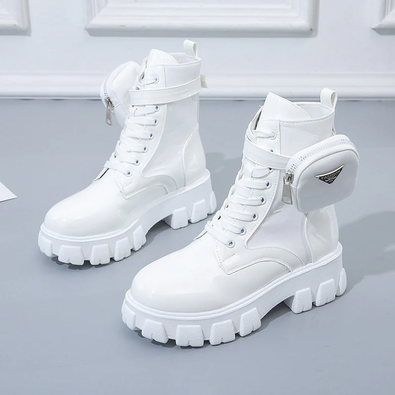 Damen High-Top Stiefel mit robustem Sohlendesign und praktischem Reißverschluss Heidi Mode - Image 7