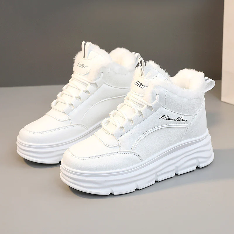 Damen High-Top Winter Sneakers mit weichem Fleece-Futter und rutschfester Sohle Heidi Mode - Image 2