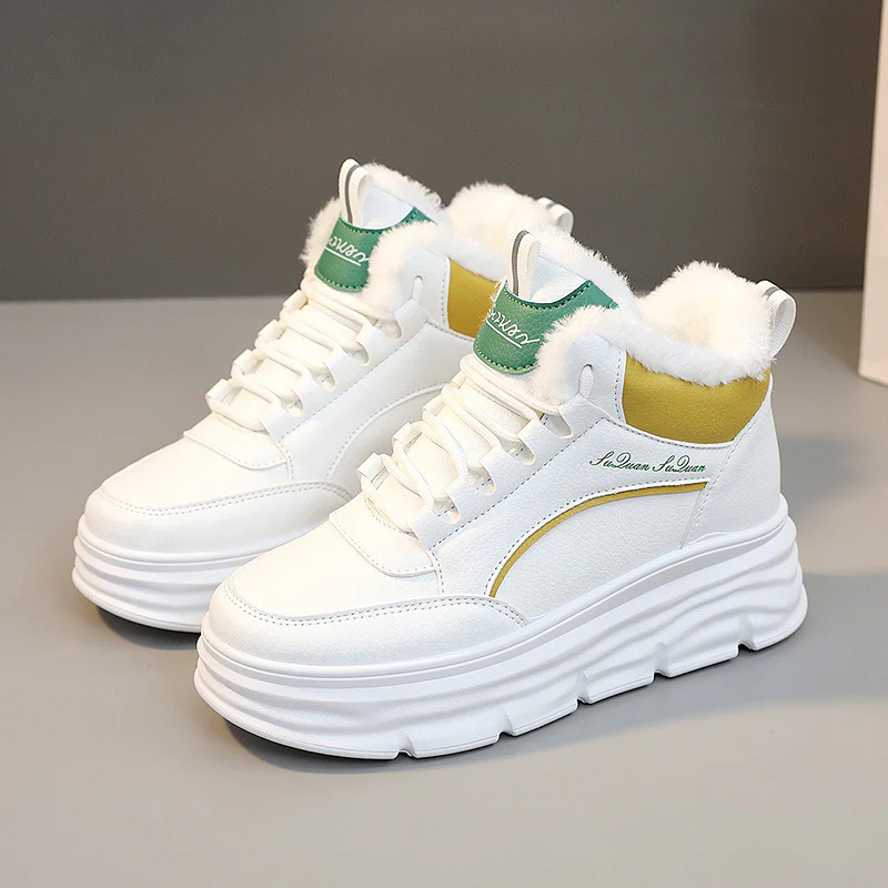 Damen High-Top Winter Sneakers mit weichem Fleece-Futter und rutschfester Sohle Heidi Mode - Image 6