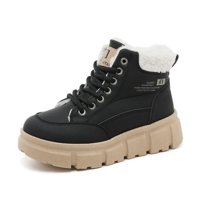 Damen High-Top Winterstiefel mit isolierendem Kunstfellfutter und rutschfester Sohle Heidi Mode - Image 5