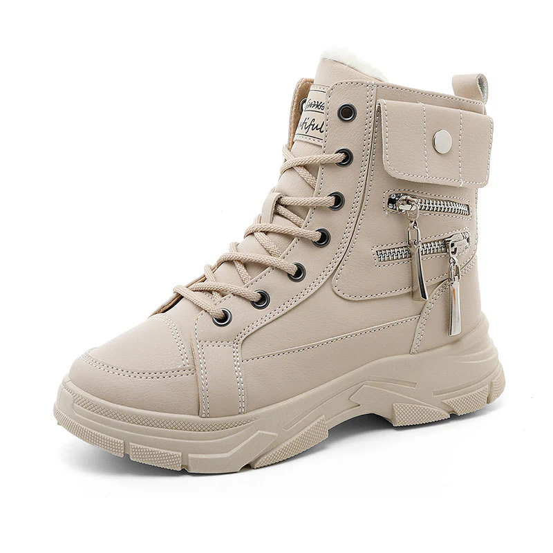 Damen High-Top Winterstiefel mit modischem Reißverschluss und dämpfender Sohle Heidi Mode - Image 5