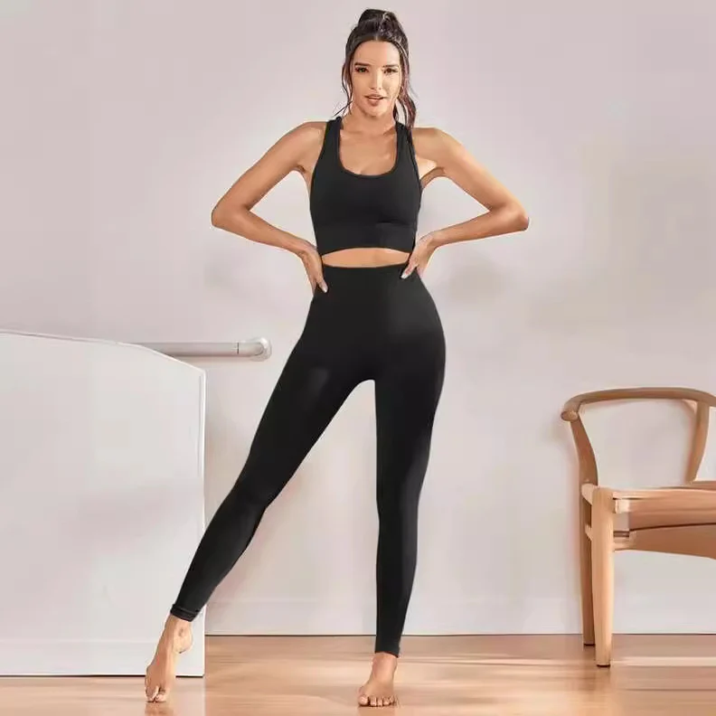 Damen Hochbund-Leggings aus atmungsaktivem Material mit figurformendem Effekt Heidi-Mode - Image 2