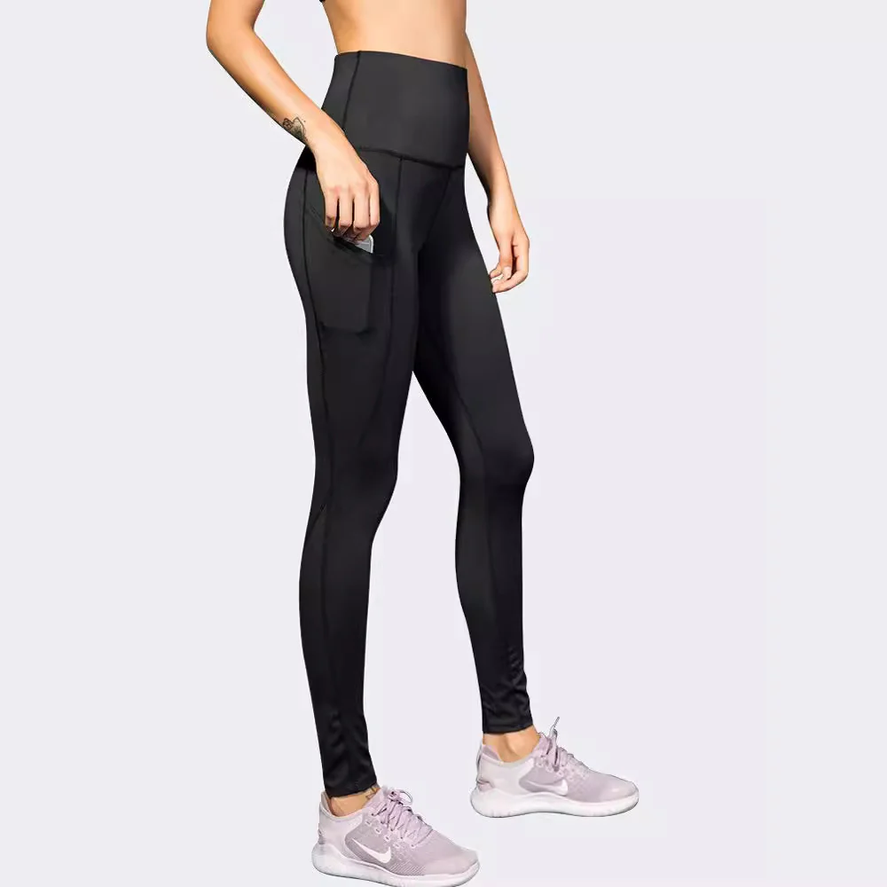 Damen Hochbund-Leggings aus atmungsaktivem Material mit figurformendem Effekt Heidi-Mode - Image 4