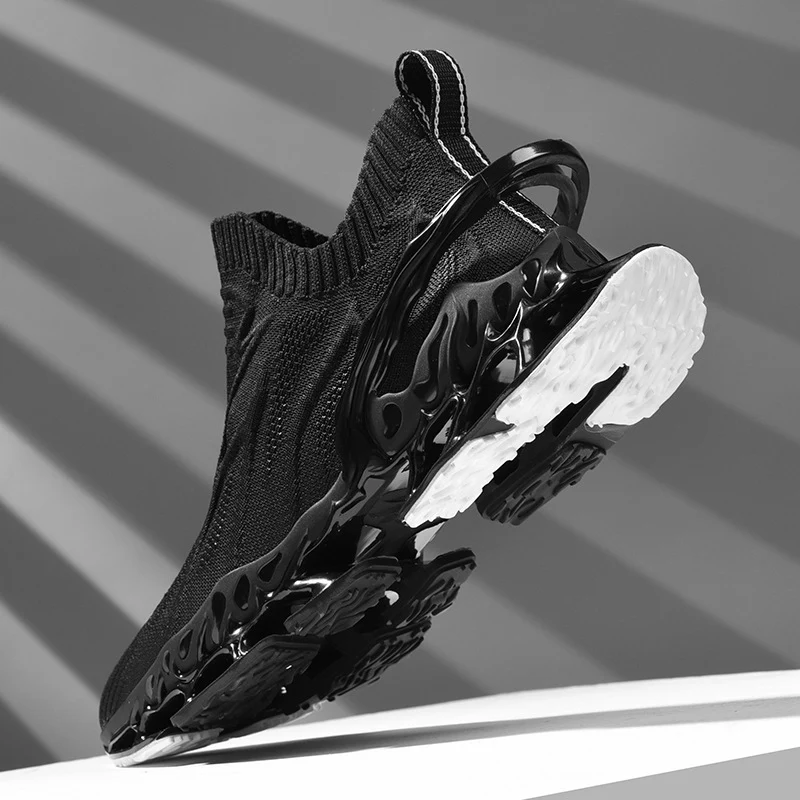 Damen hochentwickelte Sneaker mit nahtlosem Strick-Obermaterial und innovativem Sohlenprofil Heidi Mode - Image 2
