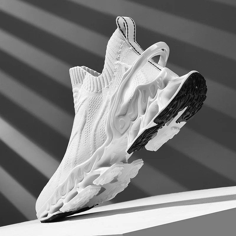 Damen hochentwickelte Sneaker mit nahtlosem Strick-Obermaterial und innovativem Sohlenprofil Heidi Mode - Image 4