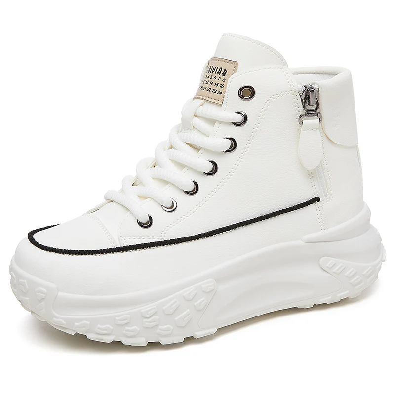 Damen Hochformatige Sneaker mit praktischer Reißverschlussseite Heidi Mode - Image 6