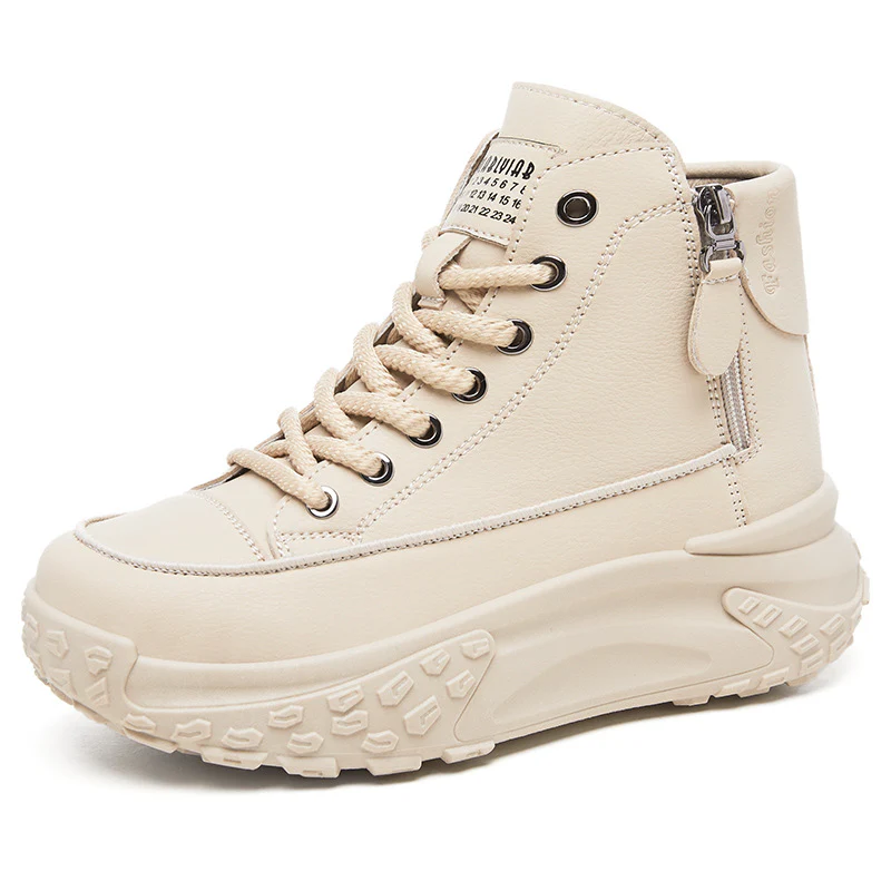Damen Hochformatige Sneaker mit praktischer Reißverschlussseite Heidi Mode - Image 7