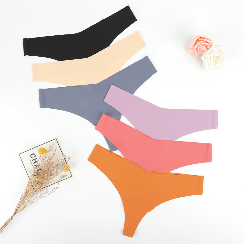Damen Hochgeschnittener Tanga Aus Elastischer Mikrofaser mit Nahtloser Verarbeitung Heidi-Mode - Image 3