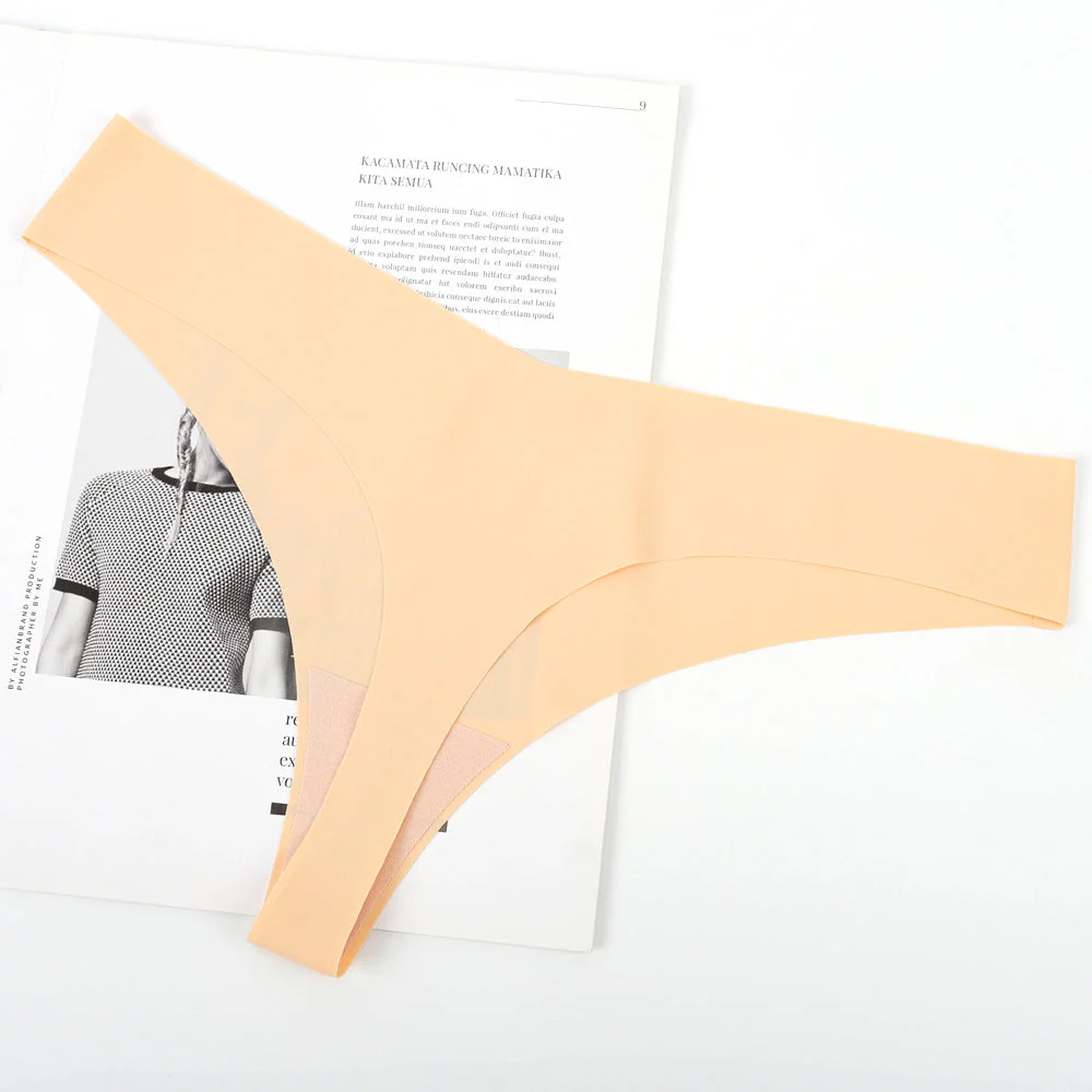 Damen Hochgeschnittener Tanga Aus Elastischer Mikrofaser mit Nahtloser Verarbeitung Heidi-Mode - Image 5