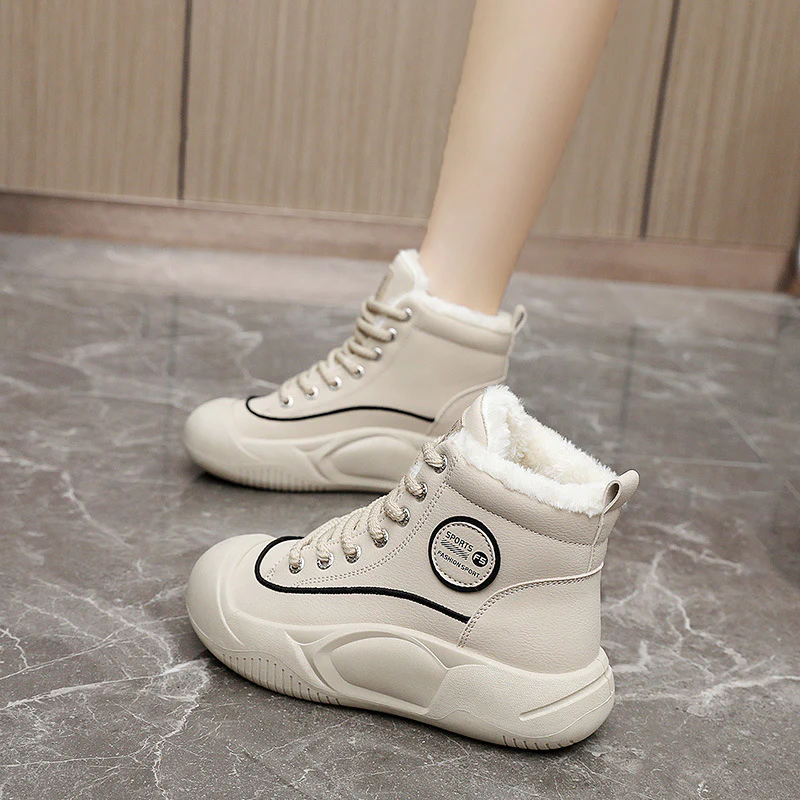 Damen Hochkomfortable Winter Sneakers mit isolierendem Fleece-Futter Heidi Mode - Image 3