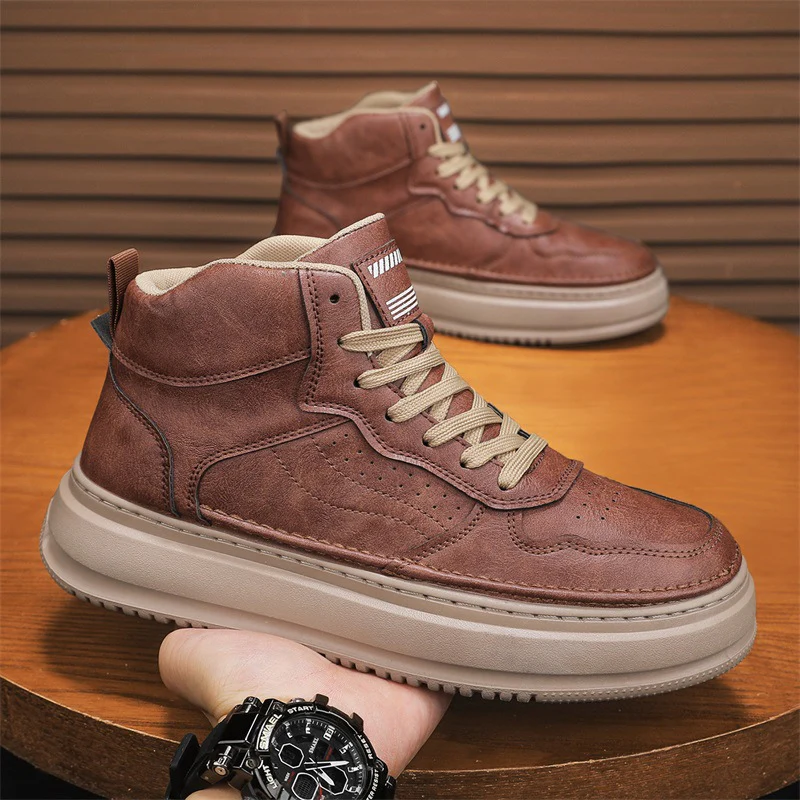 Damen Hochwertige High-Top Sneakers mit atmungsaktivem Obermaterial und verstärkter Dämpfung Heidi Mode