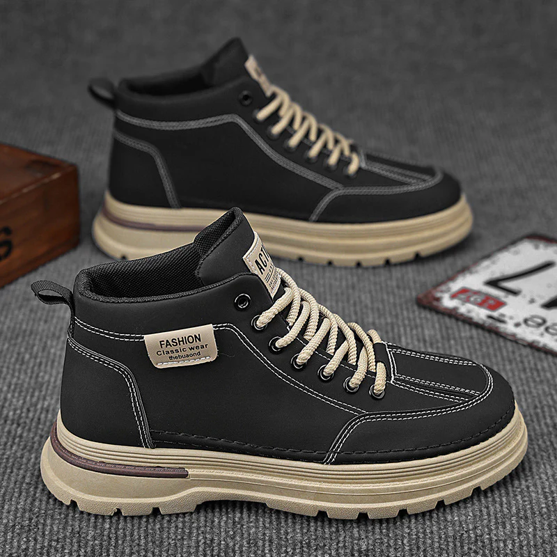 Damen Hochwertige Leder Sneakers mit modischem Design und dämpfender Sohle Heidi Mode - Image 4