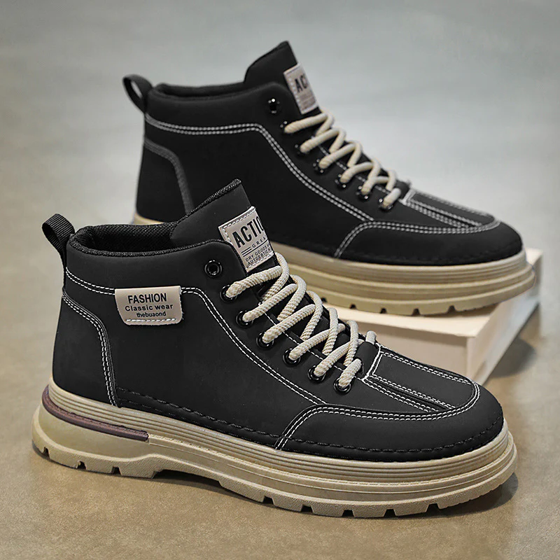 Damen Hochwertige Leder Sneakers mit modischem Design und dämpfender Sohle Heidi Mode - Image 7