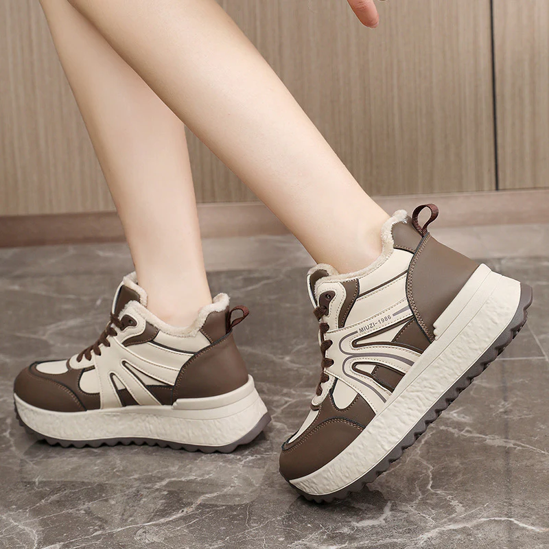 Damen Hochwertige Trend-Sneaker mit warmem Innenfutter und rutschfester Sohle Heidi Mode - Image 4