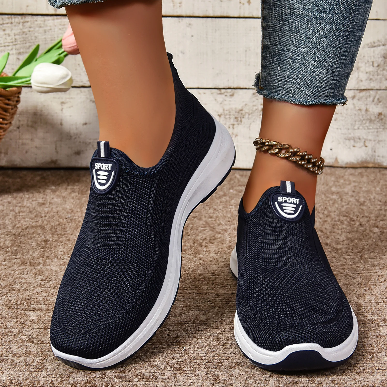 Damen Hochwertige und flexible Slip-On Freizeit-Schuhe Heidi Mode - Image 11