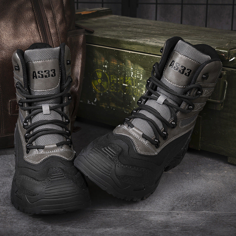 Damen Hohe Arbeitsstiefel mit rutschfester Profilsohle und atmungsaktivem Innenfutter Heidi Mode - Image 3