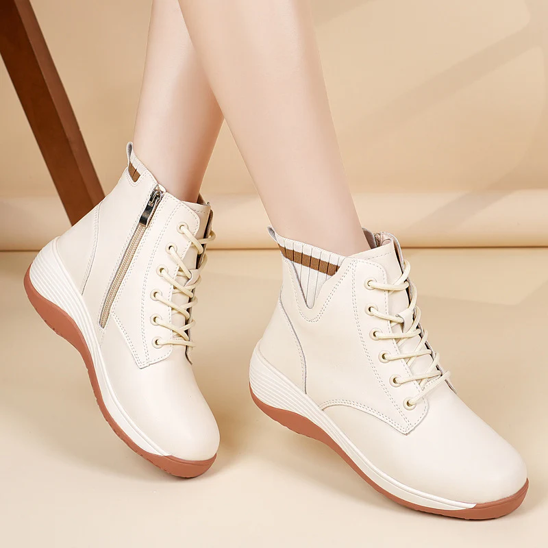 Damen Hohe Schnürstiefel mit flexiblem Tragekomfort und stylischem Design Heidi Mode - Image 2