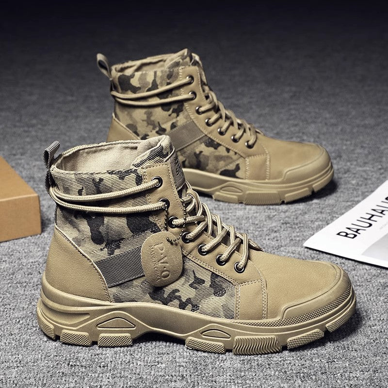 Damen Hohe Sneaker im modernen Camouflage-Stil mit robustem Sohlenprofil Heidi Mode - Image 3