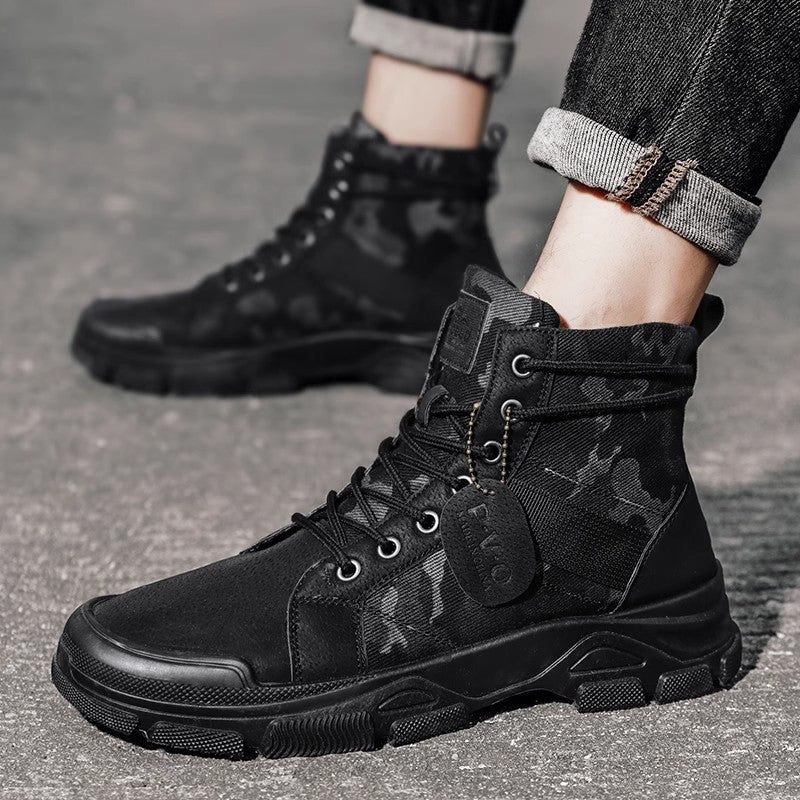 Damen Hohe Sneaker im modernen Camouflage-Stil mit robustem Sohlenprofil Heidi Mode - Image 4