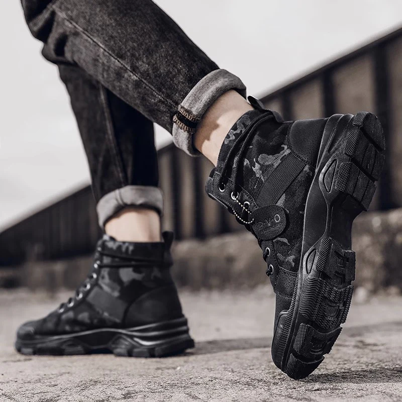 Damen Hohe Sneaker im modernen Camouflage-Stil mit robustem Sohlenprofil Heidi Mode - Image 5