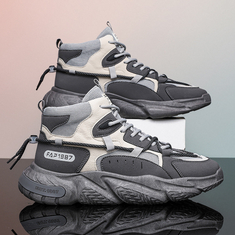 Damen Hohe Sneaker mit stoßdämpfender Sohle und atmungsaktiver Mesh-Oberfläche Heidi Mode - Image 3