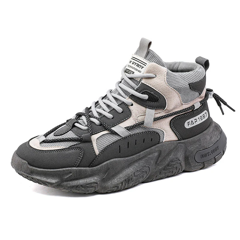 Damen Hohe Sneaker mit stoßdämpfender Sohle und atmungsaktiver Mesh-Oberfläche Heidi Mode - Image 5