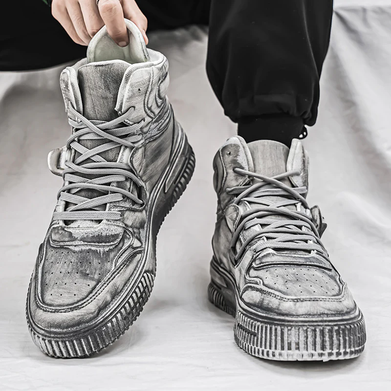 Damen Hohe Sneakers mit modernem Design und rutschfester Sohle Heidi Mode - Image 3