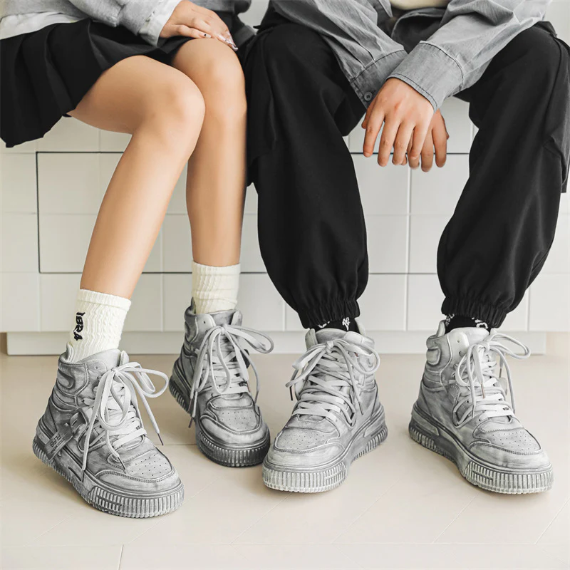 Damen Hohe Sneakers mit modernem Design und rutschfester Sohle Heidi Mode - Image 4