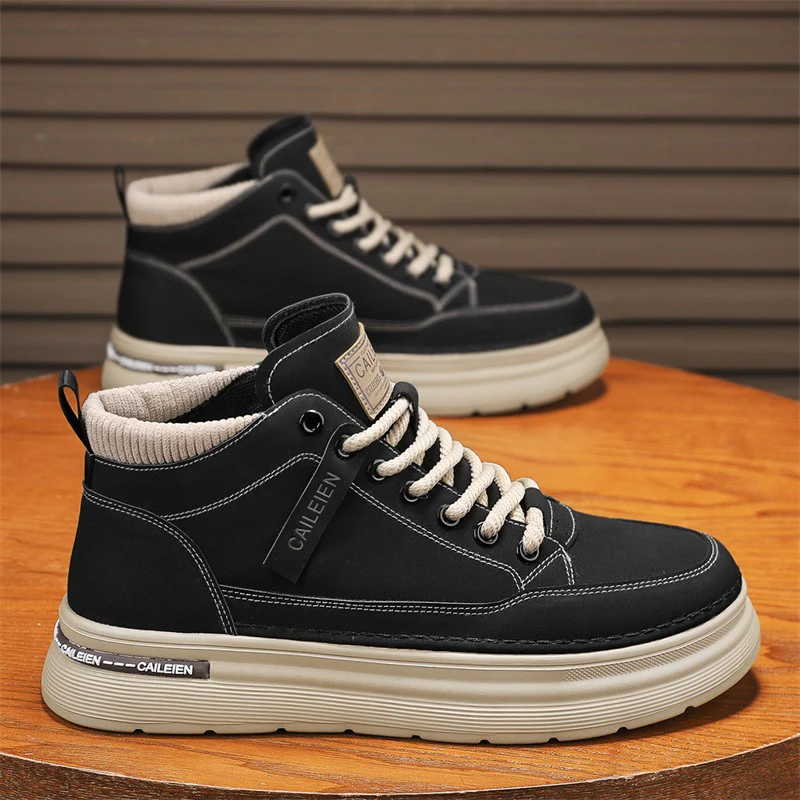 Damen Hohe Sneakers mit weichem Innenfutter und rutschfester Sohle Heidi Mode - Image 6
