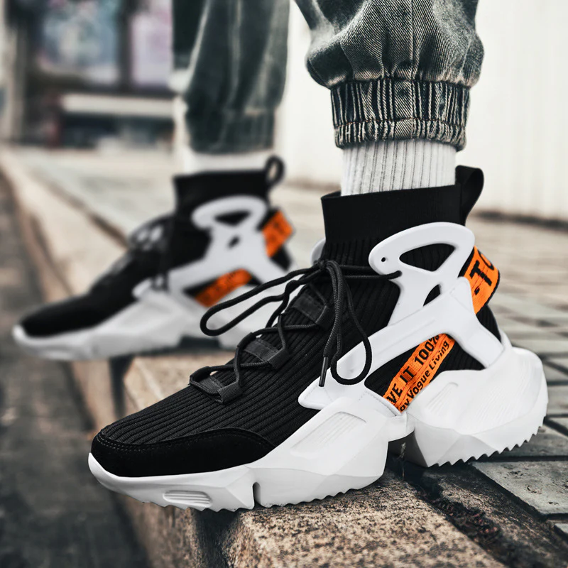 Damen Hohe Strick-Sneaker mit stabilisierenden Sohlen von Heidi Mode - Image 2
